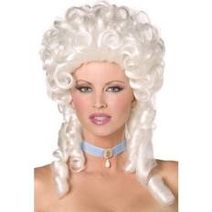 Barocken - Historiska Maskeradkläder Smiffys Baroque Wig White