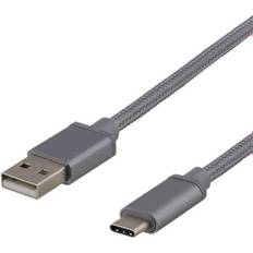 USB-kabel Kablar Deltaco USB A-USB C 2.0 0.5m