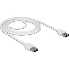 DeLock Rund - USB A-USB A - USB-kabel Kablar DeLock Easy USB A - USB A 2.0 3m