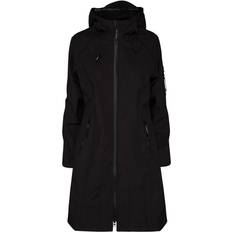 Elastan/Lycra/Spandex Regnjackor & Regnkappor Ilse Jacobsen Rain37 Long Raincoat - Black