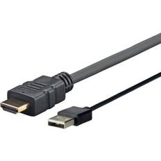 Hane - Hane - Standard HDMI-Standard HDMI - USB-kabel Kablar VivoLink HDMI-USB A 1m