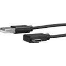 En kontakt - Nickel - USB-kabel Kablar StarTech Right Angle USB A-USB C 2.0 1m