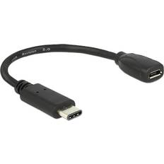 DeLock USB-kabel Kablar DeLock USB C - USB Micro-B 2.0 0.2m