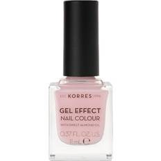 Korres Transparenta Nagelprodukter Korres Sweet Almond Gel Effect Nail Colour #05 Candy Pink 11ml