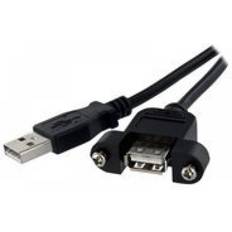 StarTech Panel Mount USB A-USB A 2.0 M-F 0.9m