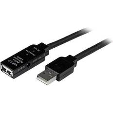 Nickel - USB A-USB A - USB-kabel Kablar StarTech USB A-USB A 2.0 M-F 20m