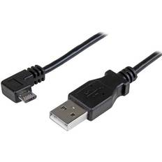 En kontakt - USB A-USB Micro-B - USB-kabel Kablar StarTech Right Angle USB A-USB Micro-B 2.0 2m
