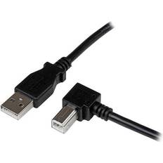 En kontakt - Nickel - USB-kabel Kablar StarTech Right Angle USB A - USB B 2.0 2m