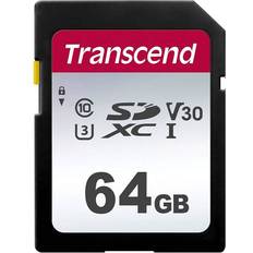64 GB - SDXC Minneskort Transcend 300S SDXC Class 10 UHS-I U3 V30 95/45MB/s 64GB