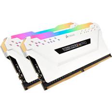 Corsair DDR4 RAM minnen Corsair Vengeance RGB LED Pro White DDR4 3600MHz 2x8GB (CMW16GX4M2C3600C18W)