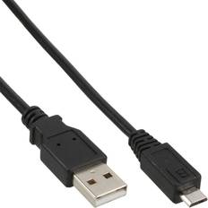 InLine USB A-USB Micro-B - USB-kabel Kablar InLine USB A-USB Micro-B 2.0 0.5m