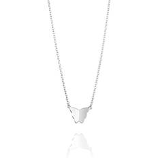 Efva Attling Justerbar storlek Halsband Efva Attling Little Miss Butterfly Necklace - Silver