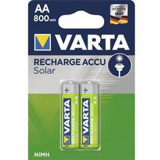 Batterier - NiMH Batterier & Laddbart Varta AA Solar 800mAh 2-pack