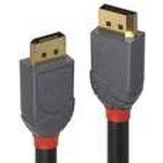 DisplayPort-kablar - Röda Lindy Anthra Line DisplayPort - DisplayPort 2m