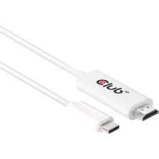 Hane - Hane - Standard HDMI-Standard HDMI - USB-kabel Kablar Club 3D USB C 3.1 - HDM 2.0 1.8m