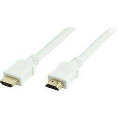 Deltaco HDMI-kablar - Standard HDMI-Standard HDMI - Vita Deltaco Premium HDMI - HDMI 1m