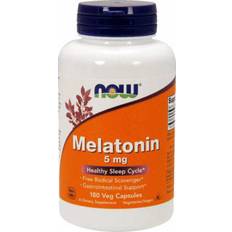 Vegetabiliska proteiner Vitaminer & Kosttillskott NOW Melatonin 5mg 180 st
