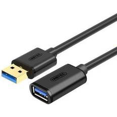 Unitek USB A-USB A - USB-kabel Kablar Unitek USB A-USB A 3.0 M-F 1m