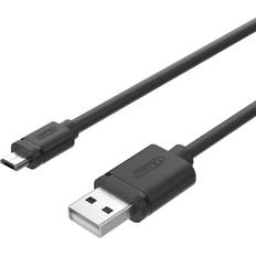 Unitek USB A-USB Micro-B - USB-kabel Kablar Unitek USB A-USB Micro-B 2.0 1m