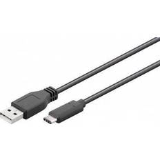 Goobay Svarta - USB A-USB C - USB-kabel Kablar Goobay USB A - USB C 2.0 M-M 0.5m