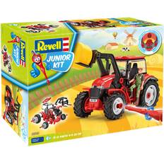 Revell Plastleksaker Revell Junior Kit Tractor with Loader & Figure 00815