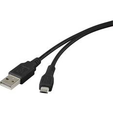 Renkforce USB-kabel Kablar Renkforce USB A - USB Micro-B 2.0 0.3m