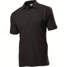 M - Viskos Pikétröjor Stedman Short Sleeve Polo Shirt - Black Opal