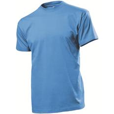 Blåa - Herr - Viskos T-shirts Stedman Comfort T-shirt - Light Blue