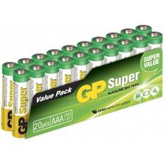 GP Batteries Alkalisk - Batterier Batterier & Laddbart GP Batteries AAA Super Alkaline 20-pack
