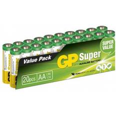 GP Batteries Alkalisk - Batterier Batterier & Laddbart GP Batteries AA Super Alkaline 20-pack