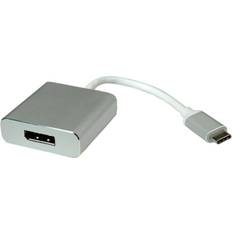 Roline USB C-DisplayPort M-F 0.1m