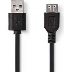Nedis USB A-USB A - USB-kabel Kablar Nedis USB A-USB A M-F 2.0 2m