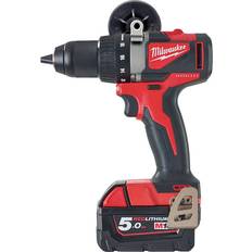 Milwaukee Borrskruvdragare - LED-belysning Milwaukee M18 BLDD2-502X (2x5.0Ah)