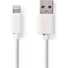Nickel - USB A-Lightning - USB-kabel Kablar Nedis USB A - Lightning 2m