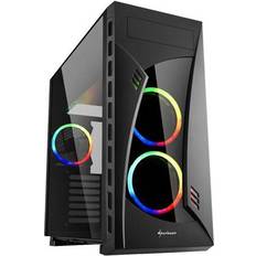 Sharkoon Full Tower (E-ATX) Datorchassin Sharkoon Night Shark Tempered Glass RGB