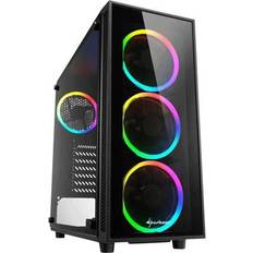 Sharkoon Midi Tower (ATX) - Mini-ITX Datorchassin Sharkoon TG4 Tempered Glass RGB