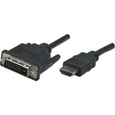 Manhattan HDMI-kablar Manhattan HDMI-DVI 1m