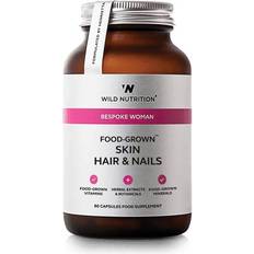 Ashwagandha - E-vitaminer Kosttillskott Wild Nutrition Food-Grown Skin Hair & Nails 60 st