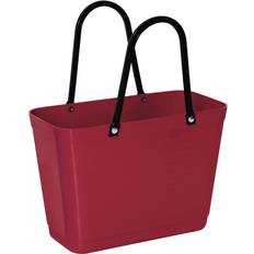 Hinza Röda Handväskor Hinza Shopping Bag Small (Green Plastic) - Maroon