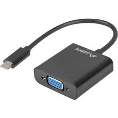 Lanberg USB C-VGA M-F 0.2m