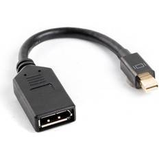 DisplayPort-DisplayPort - DisplayPort-kablar - Hane - Hona Lanberg DisplayPort-DisplayPort Mini M-F 0.1m