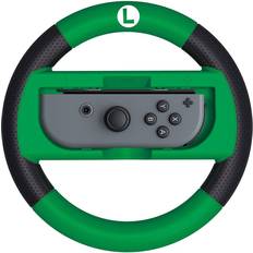 Hori Trådlös Spelkontroller Hori Nintendo Switch Mario Kart 8 Deluxe Racing Wheel Controller (Luigi) - Black/Green