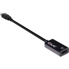 Club 3D DisplayPort-kablar Club 3D HDMI-DisplayPort Mini M-F 0.2m