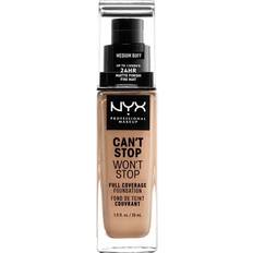 NYX Foundations NYX Can't Stop Won't Stop Full Coverage Foundation CSWSF10.5 Medium Buff