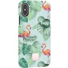 Happy Plugs Mobilfodral Happy Plugs Pink Flamingos Case (iPhone X/XS)