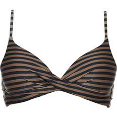 Scampi Bermuda Bikini Top - Black/Brown