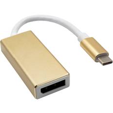 3.1 - DisplayPort-kablar Akyga USB C-DisplayPort M-F 3.1 0.2m