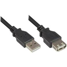 Good USB A-USB A - USB-kabel Kablar Good Connections USB A-USB A M-F 2.0 1.8m