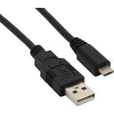 Sharkoon USB A-USB Micro-B - USB-kabel Kablar Sharkoon USB A-USB Micro-B 2.0 2m