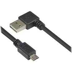 Good USB A-USB Micro B 2.0 Angled 5m